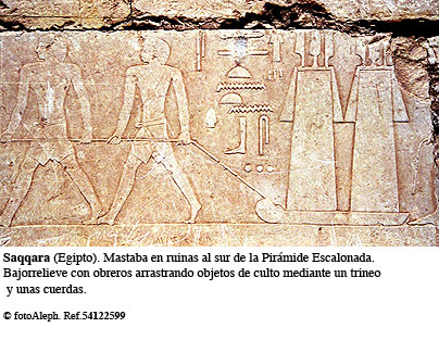 Saqqara. Arrastrando un trineo