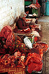 Sana'a (Yemen). Carnicería en mercado público