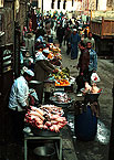 El Cairo. Mercado callejero de carne