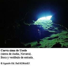 Cueva de Usede (sierra de Andia, Navarra)